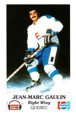 1983-84 Fredericton Express (AHL) Police #21 Jean-Marc Gaulin Front
