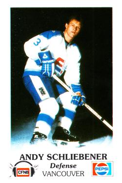 1983-84 Fredericton Express (AHL) Police #22 Andy Schleibener Front