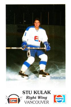 1983-84 Fredericton Express (AHL) Police #23 Stu Kulak Front