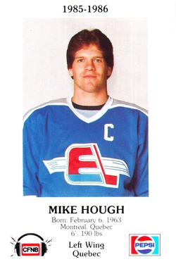 1985-86 Fredericton Express (AHL) Police #8 Mike Hough Front