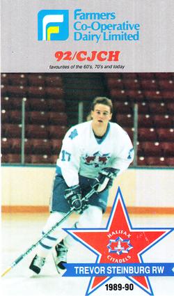 1989-90 Halifax Citadels (AHL) Police #NNO Trevor Stienburg Front