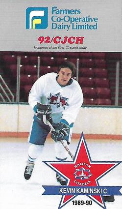 1989-90 Halifax Citadels (AHL) Police #NNO Kevin Kaminski Front