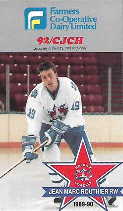 1989-90 Halifax Citadels (AHL) Police #NNO Jean-Marc Routhier Front