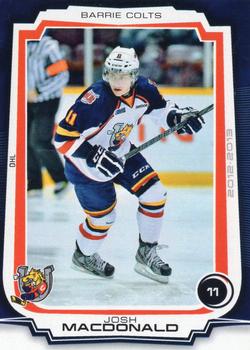 2012-13 Extreme Barrie Colts (OHL) #10 Josh MacDonald Front