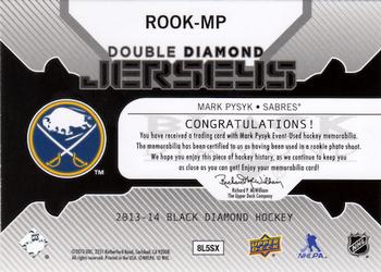 2013-14 Upper Deck Black Diamond - Double Diamond Jerseys #ROOK-MP Mark Pysyk Back