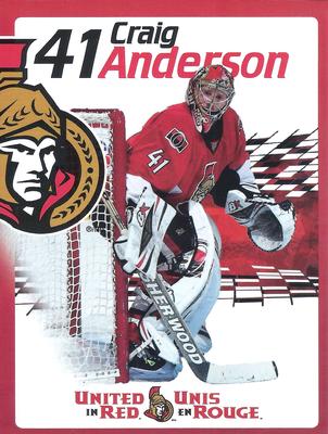 2014-15 Ottawa Senators #NNO Craig Anderson Front