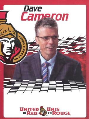 2014-15 Ottawa Senators #NNO Dave Cameron Front