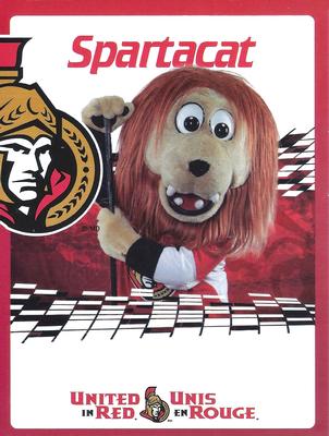 2014-15 Ottawa Senators #NNO Spartacat Front