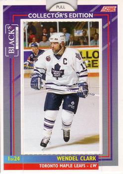 1993-94 Score Black's Toronto Maple Leafs Pop-Ups #1 Wendel Clark Front