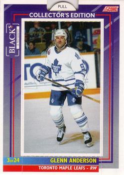 1993-94 Score Black's Toronto Maple Leafs Pop-Ups #3 Glenn Anderson Front