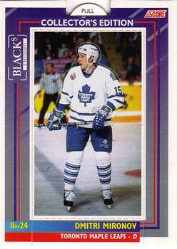 1993-94 Score Black's Toronto Maple Leafs Pop-Ups #8 Dmitri Mironov Front