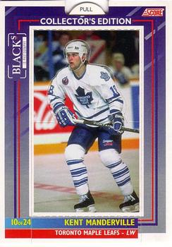 1993-94 Score Black's Toronto Maple Leafs Pop-Ups #10 Kent Manderville Front