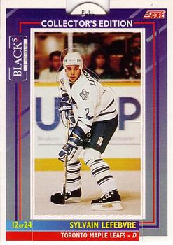 1993-94 Score Black's Toronto Maple Leafs Pop-Ups #12 Sylvain Lefebvre Front