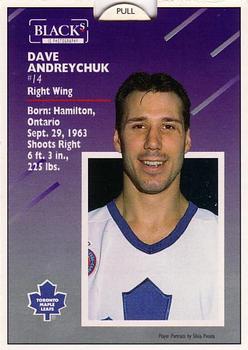 1993-94 Score Black's Toronto Maple Leafs Pop-Ups #13 Dave Andreychuk Back