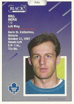 1993-94 Score Black's Toronto Maple Leafs Pop-Ups #15 Bill Berg Back