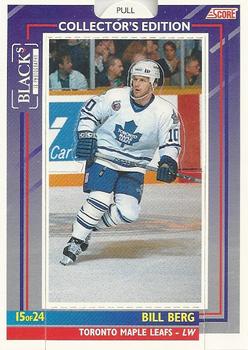 1993-94 Score Black's Toronto Maple Leafs Pop-Ups #15 Bill Berg Front