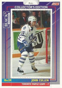 1993-94 Score Black's Toronto Maple Leafs Pop-Ups #16 John Cullen Front