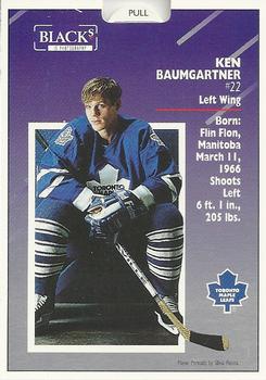 1993-94 Score Black's Toronto Maple Leafs Pop-Ups #17 Ken Baumgartner Back