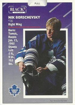 1993-94 Score Black's Toronto Maple Leafs Pop-Ups #18 Nikolai Borschevsky Back