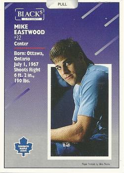 1993-94 Score Black's Toronto Maple Leafs Pop-Ups #19 Mike Eastwood Back