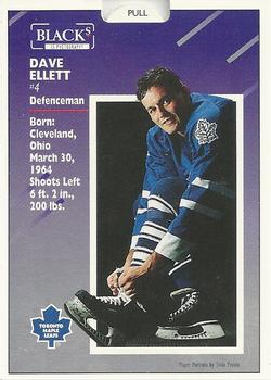 1993-94 Score Black's Toronto Maple Leafs Pop-Ups #20 Dave Ellett Back