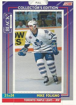 1993-94 Score Black's Toronto Maple Leafs Pop-Ups #21 Mike Foligno Front