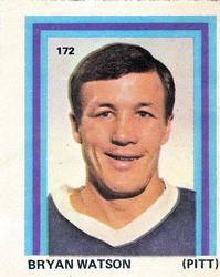 1972-73 Eddie Sargent NHL Players Stickers #172 Bryan Watson Front