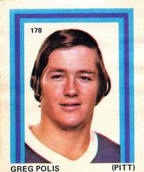 1972-73 Eddie Sargent NHL Players Stickers #178 Greg Polis Front