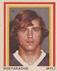 1972-73 Eddie Sargent NHL Players Stickers #11 Bob Paradise Front