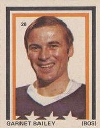1972-73 Eddie Sargent NHL Players Stickers #28 Garnet Bailey Front