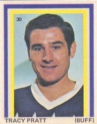 1972-73 Eddie Sargent NHL Players Stickers #30 Tracy Pratt Front