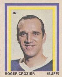 1972-73 Eddie Sargent NHL Players Stickers #32 Roger Crozier Front