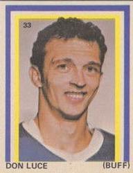 1972-73 Eddie Sargent NHL Players Stickers #33 Don Luce Front