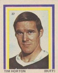 1972-73 Eddie Sargent NHL Players Stickers #37 Tim Horton Front