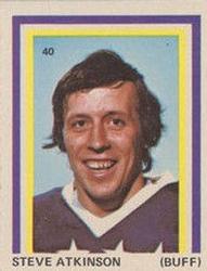 1972-73 Eddie Sargent NHL Players Stickers #40 Steve Atkinson Front