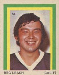 1972-73 Eddie Sargent NHL Players Stickers #54 Reg Leach Front