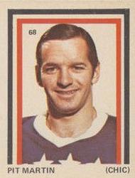 1972-73 Eddie Sargent NHL Players Stickers #68 Pit Martin Front