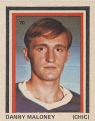 1972-73 Eddie Sargent NHL Players Stickers #70 Danny Maloney Front