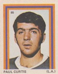 1972-73 Eddie Sargent NHL Players Stickers #85 Paul Curtis Front