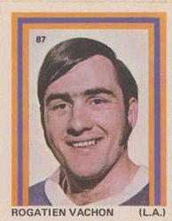 1972-73 Eddie Sargent NHL Players Stickers #87 Rogatien Vachon Front