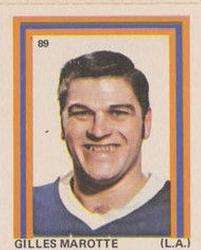1972-73 Eddie Sargent NHL Players Stickers #89 Gilles Marotte Front