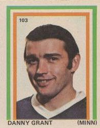 1972-73 Eddie Sargent NHL Players Stickers #103 Danny Grant Front