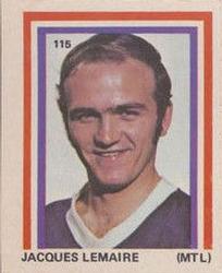 1972-73 Eddie Sargent NHL Players Stickers #115 Jacques Lemaire Front