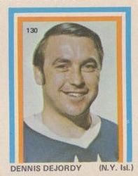 1972-73 Eddie Sargent NHL Players Stickers #130 Denis DeJordy Front
