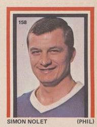 1972-73 Eddie Sargent NHL Players Stickers #158 Simon Nolet Front