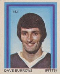 1972-73 Eddie Sargent NHL Players Stickers #182 Dave Burrows Front
