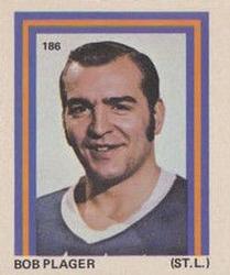 1972-73 Eddie Sargent NHL Players Stickers #186 Bob Plager Front