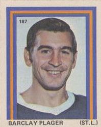 1972-73 Eddie Sargent NHL Players Stickers #187 Barclay Plager Front