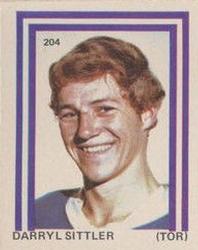 1972-73 Eddie Sargent NHL Players Stickers #204 Darryl Sittler Front