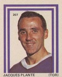 1972-73 Eddie Sargent NHL Players Stickers #207 Jacques Plante Front